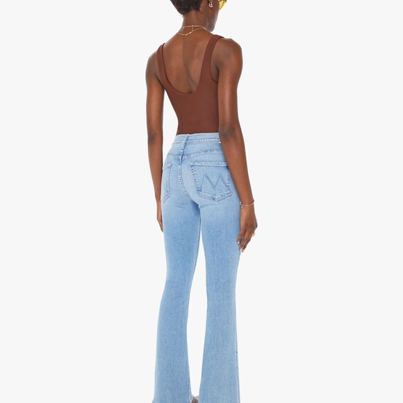 MOTHER The Weekender Flare Jeans | Size 24 | Light Wash Blessing in Disguise - Picture 2 of 13